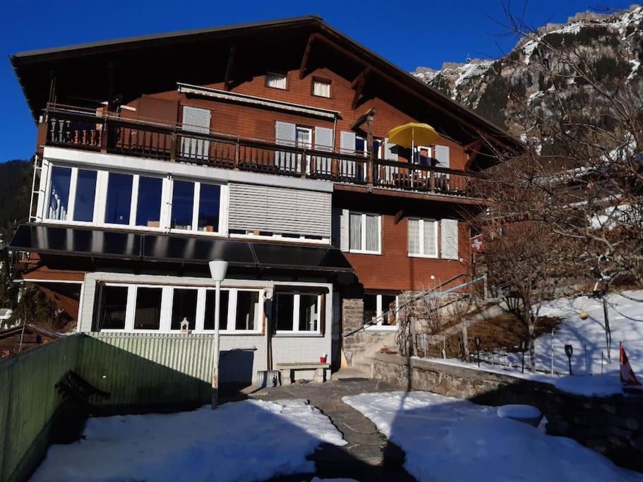 Apartment Chalet Im Sunnigen Usblick Wengen Bagian luar foto